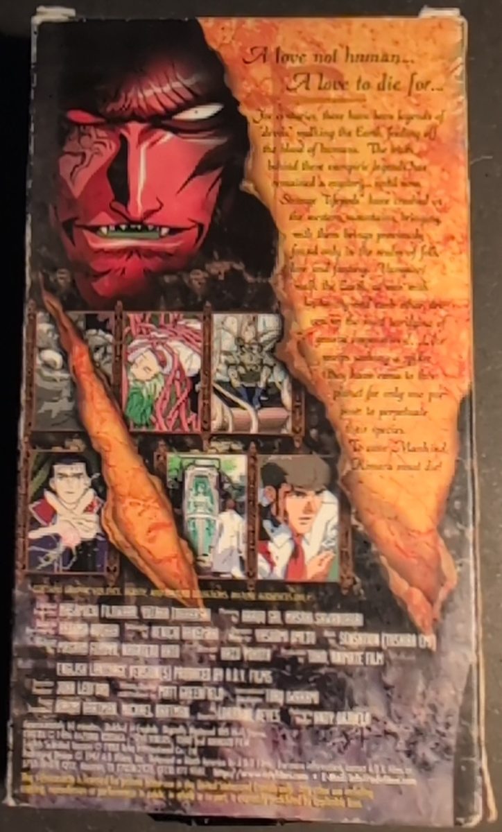 Back of Kimera VHS