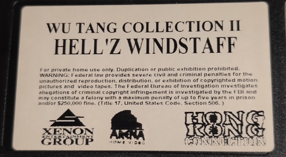 Tape label of Hell'z Windstaff